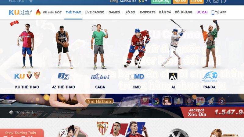 Điểm danh các sảnh cá cược Kubet được ưa chuộng